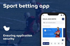 A sports betting app that allows to place bets on favourite teams and events